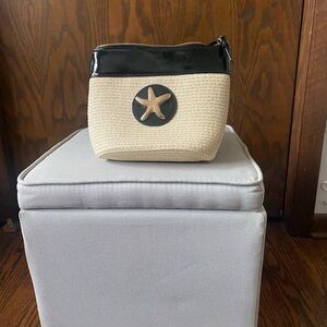 Cute small beach style purse with strap and starfish
